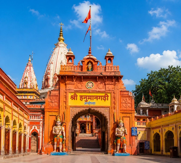 Shrine entrance at Hanuman Garhi